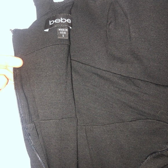 Bebe black strapless dress Sz Small - Picture 4 of 5